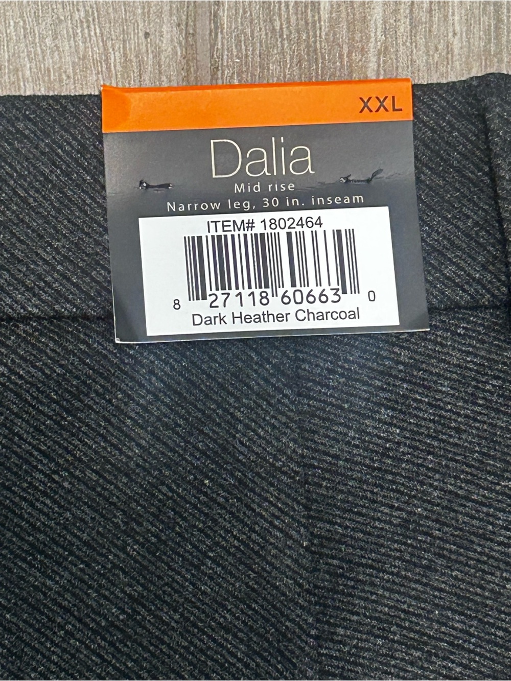 Dalia XXL Pull-On Ponte Pant
Dark Heather Charcoal - Picture 8 of 11
